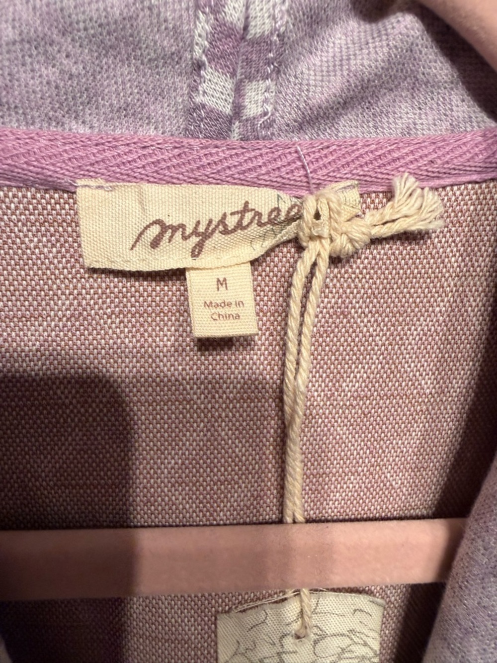 Lavender pink zip Jacket stretchy lightweight size medium nwt - Picture 4 of 5